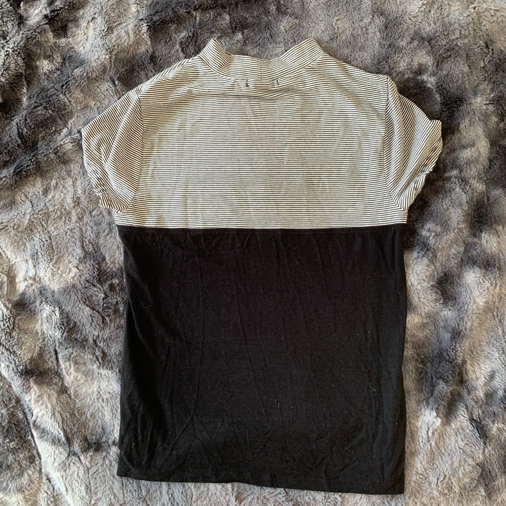 Striped sweetheart top